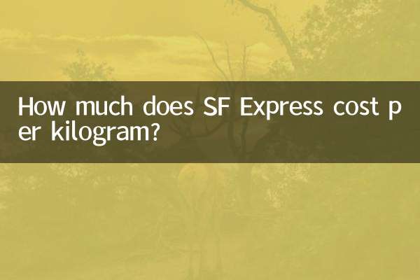 SF Express の料金は 1 キログラムあたりいくらですか?
