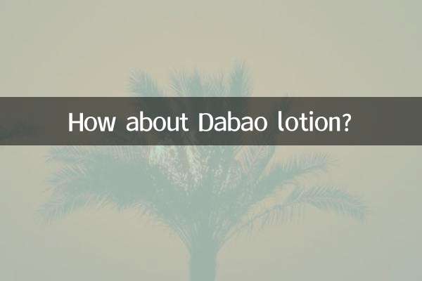 Que tal a loção Dabao?