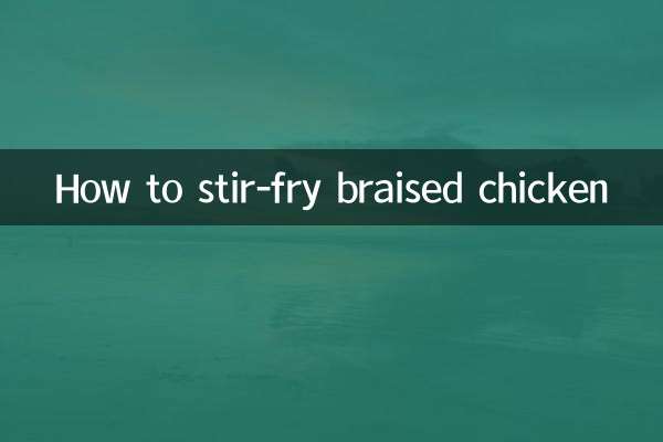 Wie man geschmortes Hähnchen unter Rühren anbraten kann