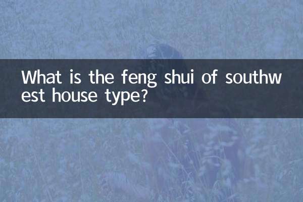 What is the feng shui of southwest house type?