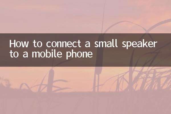 نحوه اتصال اسپیکر کوچک به تلفن همراه