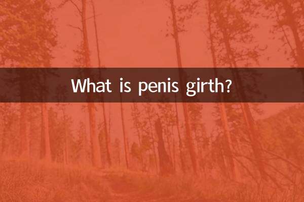 Qual è la circonferenza del pene?