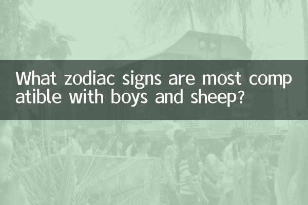 لڑکوں اور بھیڑوں کے ساتھ کون سے رقم کی علامتیں سب سے زیادہ مطابقت رکھتی ہیں؟