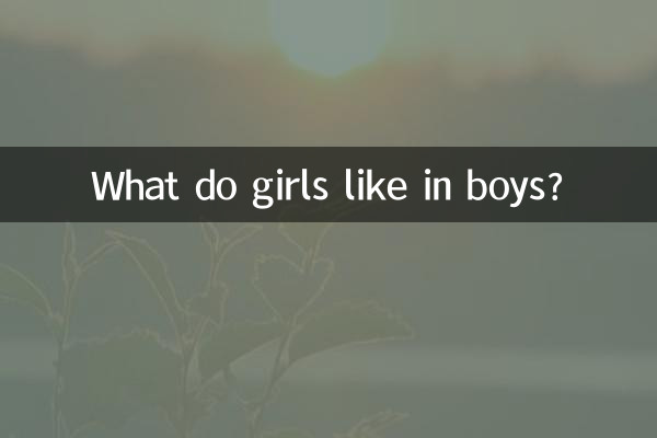 Qu'est-ce que les filles aiment chez les garçons ?