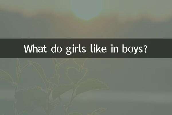 Qu'est-ce que les filles aiment chez les garçons ?