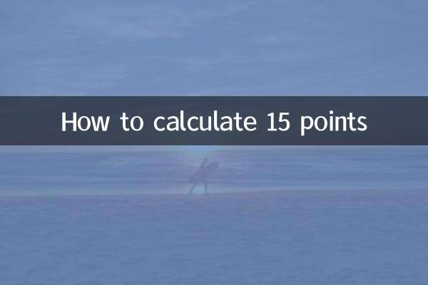 How to calculate 15 points