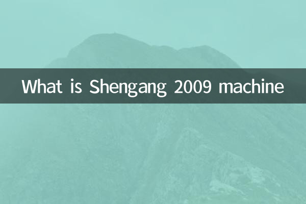 What is Shengang 2009 machine
