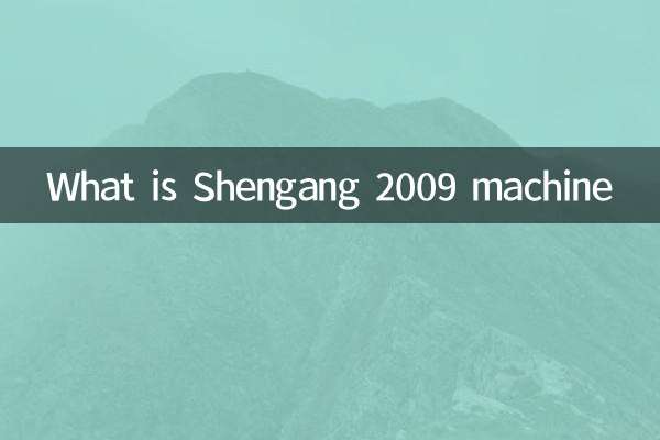Cos'è la macchina Shengang 2009