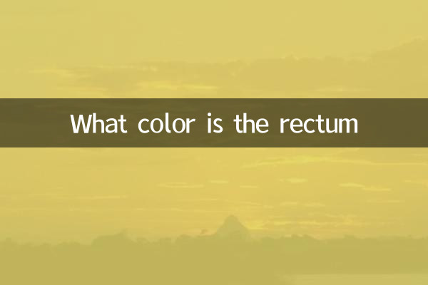 Di che colore è il retto