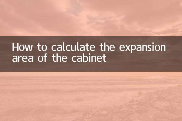 How to calculate the expansion area of ​​the cabinet