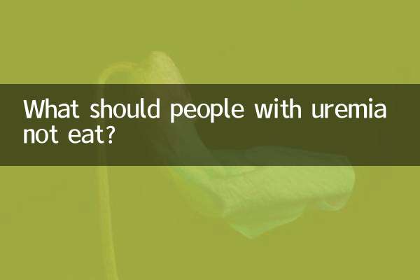 ¿Qué no deben comer las personas con uremia?