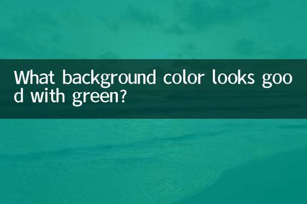 Que cor de fundo fica bem com verde?