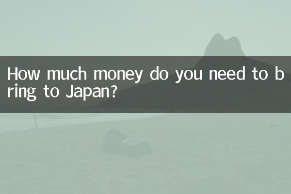¿Cuánto dinero necesitas traer a Japón?