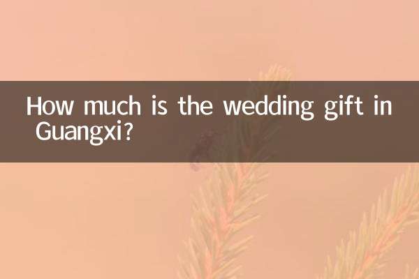 Guangxi মধ্যে বিবাহের উপহার কত?