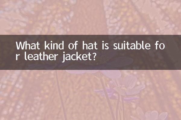 Che tipo di cappello è adatto per la giacca di pelle?