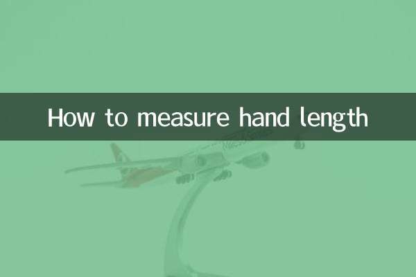 Come misurare la lunghezza della mano