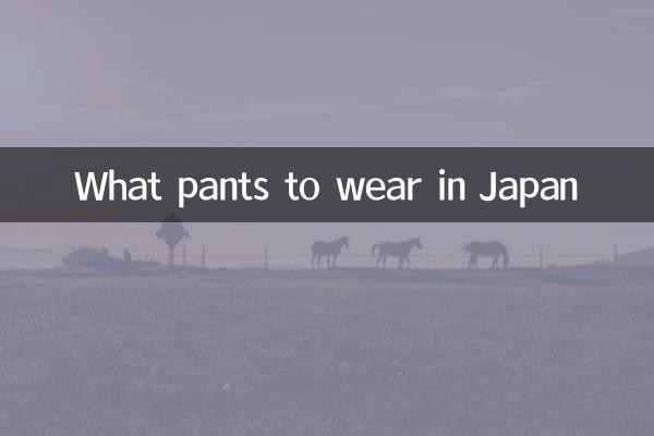 Che pantaloni indossare in Giappone