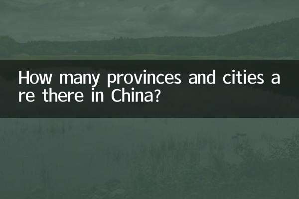 Wie viele Provinzen und Städte gibt es in China?