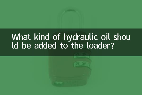Che tipo di olio idraulico deve essere aggiunto al caricatore?