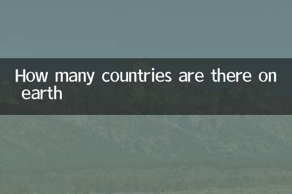 Quantos países existem na terra