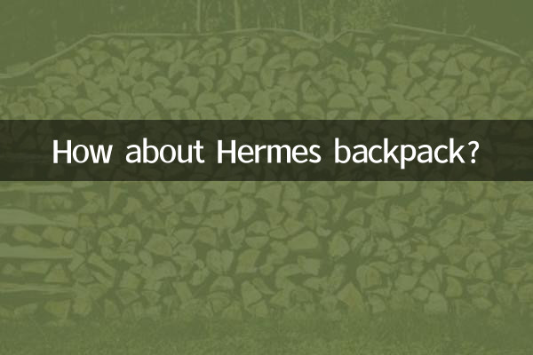 エルメスのリュックはいかがでしょうか?