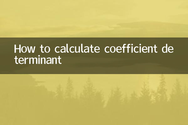 How to calculate coefficient determinant