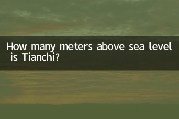 Wie viele Meter über dem Meeresspiegel liegt Tianchi?