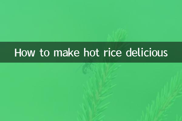 So macht man heißen Reis köstlich