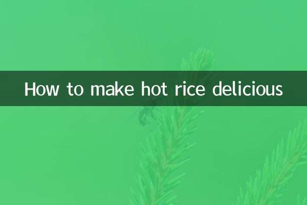 Come rendere delizioso il riso caldo