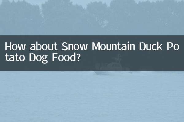 ¿Qué tal la comida para perros Snow Mountain Duck Potato?
