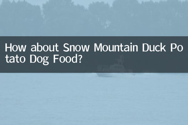 ¿Qué tal la comida para perros Snow Mountain Duck Potato?