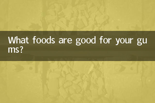 ¿Qué alimentos son buenos para las encías?