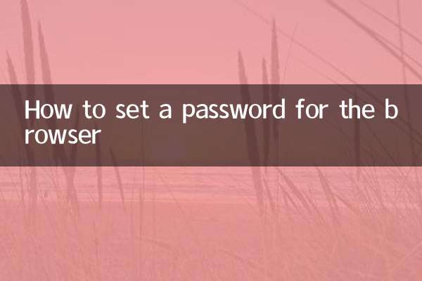Cómo establecer una contraseña para el navegador