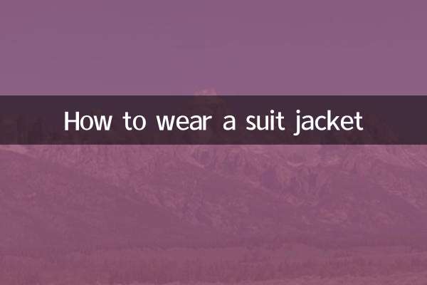 Как носить пиджак