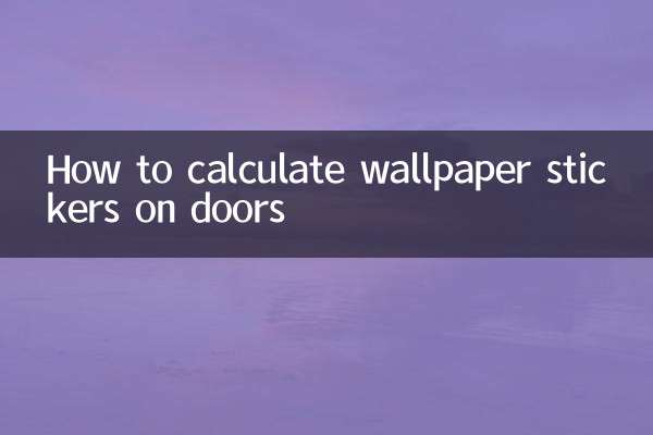 Cómo calcular pegatinas de papel tapiz en puertas.