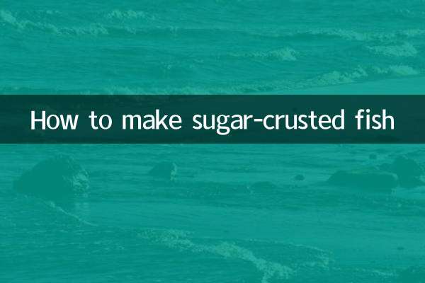 Wie man Fisch mit Zuckerkruste zubereitet