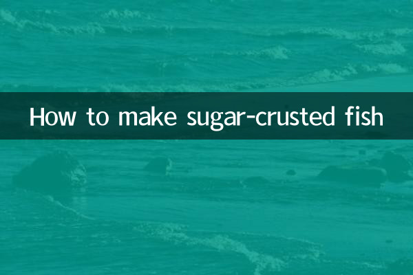 Wie man Fisch mit Zuckerkruste zubereitet
