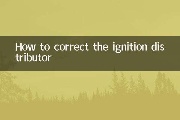 How to correct the ignition distributor