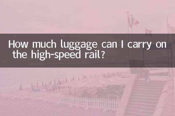 How much luggage can I carry on the high-speed rail?