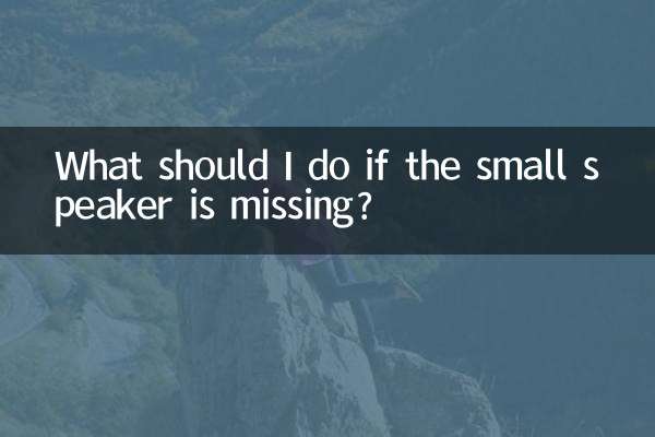 What should I do if the small speaker is missing?
