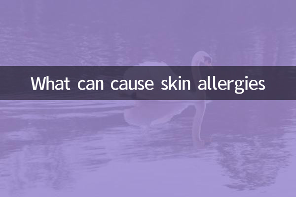 What can cause skin allergies