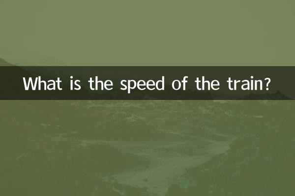 Какова скорость поезда?