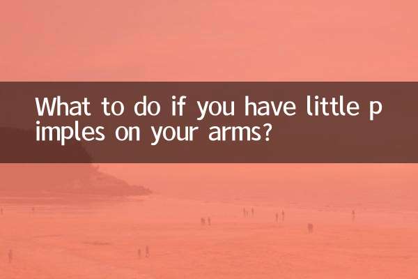 Was tun, wenn man kleine Pickel an den Armen hat?