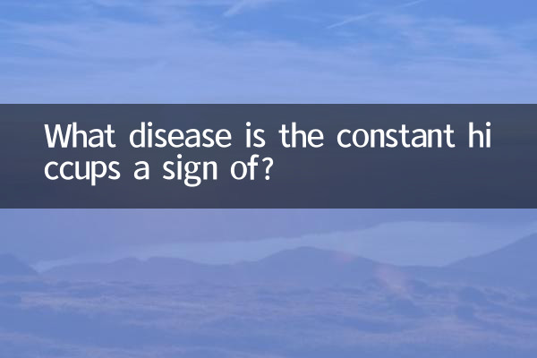 Auf welche Krankheit ist der ständige Schluckauf ein Zeichen?