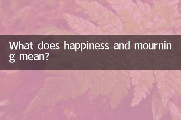 幸福と悲しみとは何を意味するのでしょうか？