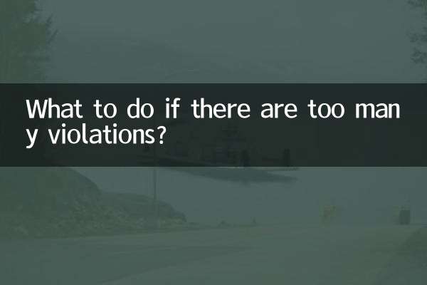 O que fazer se houver muitas violações?