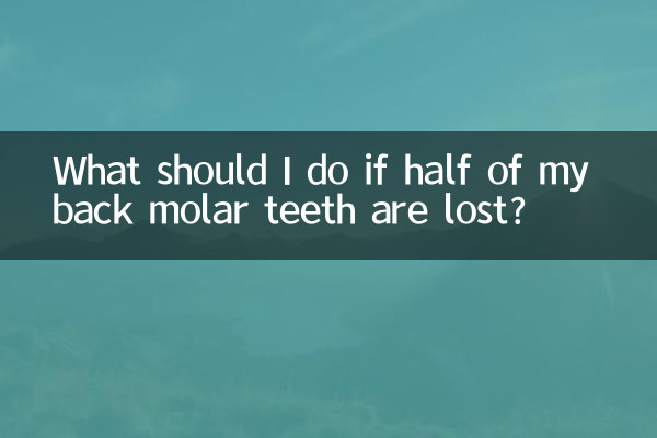 Was soll ich tun, wenn die Hälfte meiner hinteren Backenzähne verloren geht?