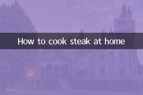 自宅でステーキを調理する方法