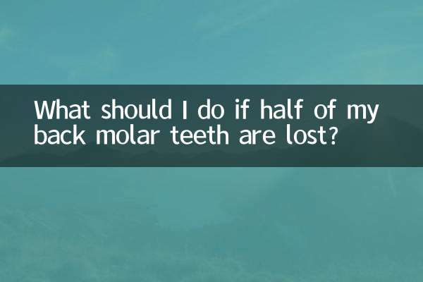 Was soll ich tun, wenn die Hälfte meiner hinteren Backenzähne verloren geht?