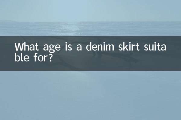 What age is a denim skirt suitable for?